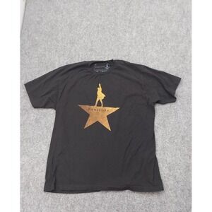 Hamilton Tee Creative Goods shirt Mens XL Black Broadway Musical Short Sleeve